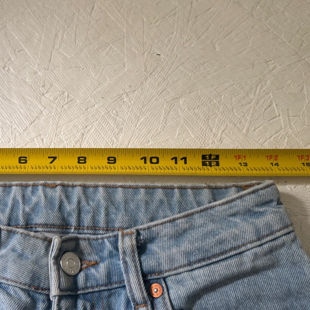 WEEKDAY high rise straight blue jeans - Picture 2 of 6
